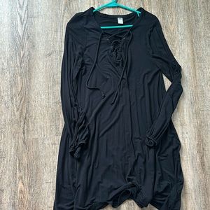 Old Navy Black Long Sleeve Dress